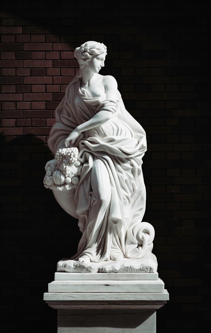 Classical marble figurative sculpture